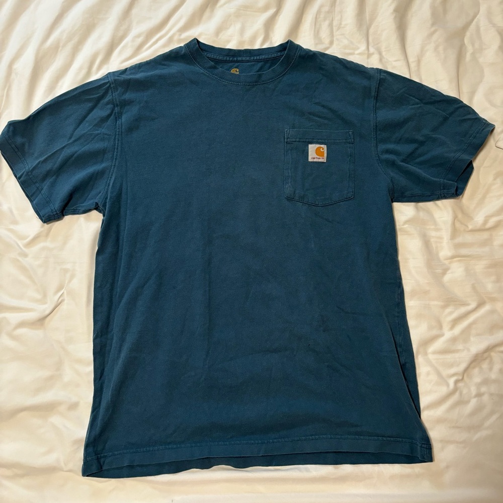 Carhartt Teal Pocket Tee